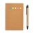 Kraft notitieboekje (A6) met pen bruin