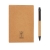 Kraft notitieboekje (A6) met pen bruin